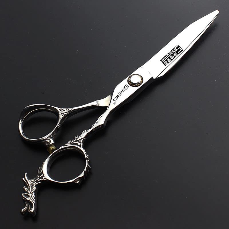 SHARONDS Silver 440c high hardness sharp professional hairdresser scissors 6 inch salon hairdresser special hairdresser scissors. - Image 5